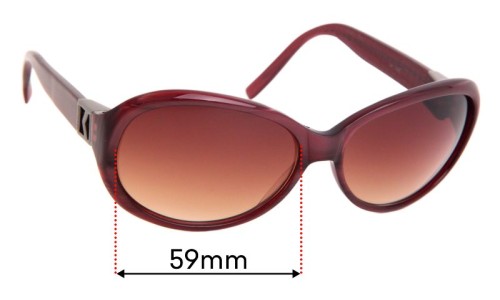Michael Kors M2605S Replacement Lenses 59mm wide 
