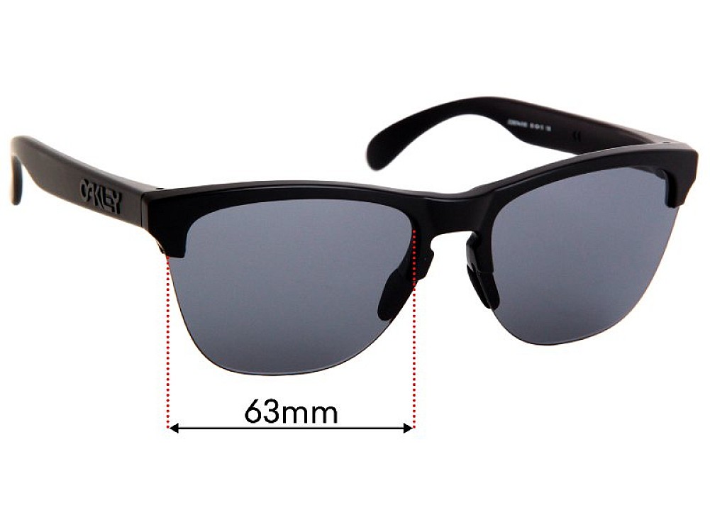 Sunglass Fix Lentes de Repuesto para Oakley Frogskins Lite OO9374 - 63mm Wide Sunglass Fix Lentes de Repuesto para Oakley Frogskins Lite OO9374 - 63mm Wide