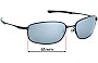 Sunglass Fix Replacement Lenses for Oakley Taper OO4074 - 61mm Wide 
