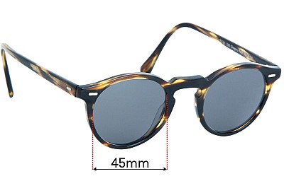 Oliver Peoples OV5186 Gregory Peck Replacement Lenses 45mm wide 