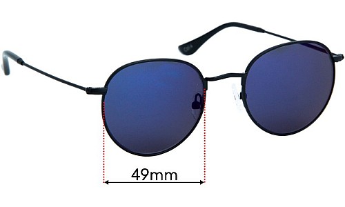 Sunglass Fix Ersatzgläser für Ortc Drift - 49mm Wide 