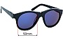 Sunglass Fix Ersatzgläser für Pared  Salt & Pepper - 50mm Wide 