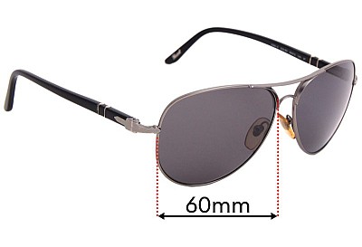 Persol 2393-S Replacement Lenses 60mm wide 