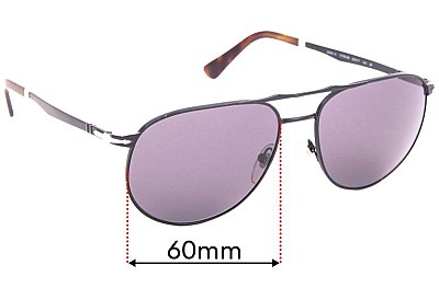 Persol 2455-S Lentilles de Remplacement 60mm wide 