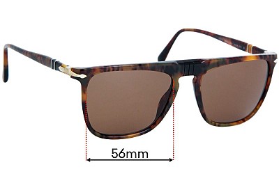 Persol 3225-S Lentilles de Remplacement 56mm wide 