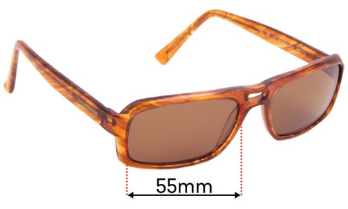 Pierre Cardin PC6086/S Lentilles de Remplacement 55mm wide 