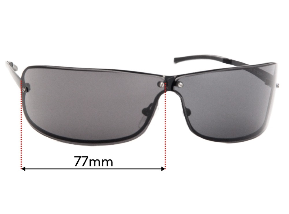 Sunglass Fix Lentilles de Remplacement pour Police S2882 - 77mm Wide Sunglass Fix Lentilles de Remplacement pour Police S2882 - 77mm Wide