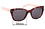 Sunglass Fix Replacement Lenses for Prada SPR09S & PR09SS - 54mm Wide 