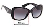 Sunglass Fix Lentes de Repuesto para Prada SPR32P - 57mm Wide 