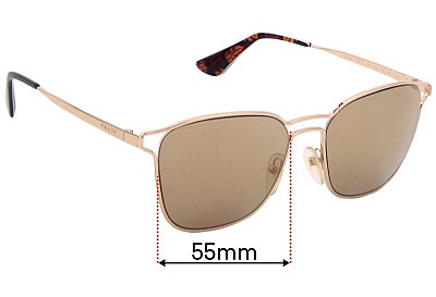 Prada SPR54T  Lentilles de Remplacement 55mm wide 