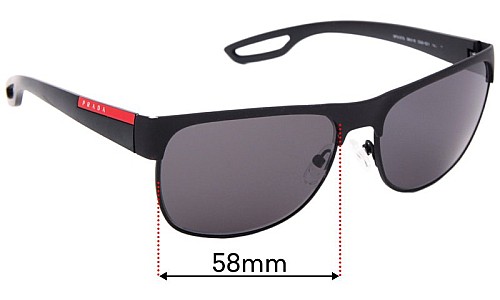 Prada SPS57Q & PS57QS Ersatzlinsen 58mm wide 