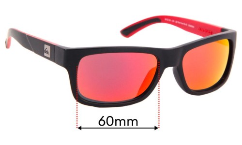 Sunglass Fix Ersatzgläser für Quiksilver QS Tech Sun Rx 03 - 60mm Wide 