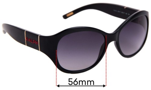 Sunglass Fix Lentes de Repuesto para Ralph Lauren RA5110 - 56mm Wide Ralph Lauren RA5110 Lentes de Repuesto 56mm wide