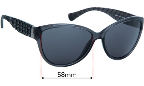 Sunglass Fix Replacement Lenses for Polo RA 5176 - 58mm Wide 