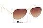 Sunglass Fix Replacement Lenses for Ray-Ban RB3025 L Aviator - 55mm Wide 