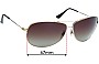 Sunglass Fix Replacement Lenses for Ray-Ban RB3293 Aviator - 67mm Wide 