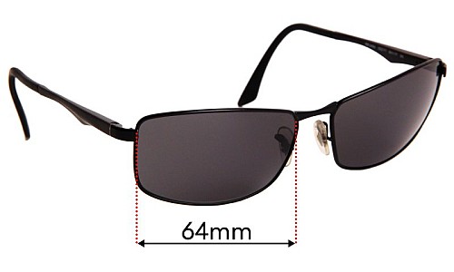 Sunglass Fix Lentes de Repuesto para Ray Ban RB3498 - 64mm Wide Ray Ban RB3498 Lentes de Repuesto 64mm wide