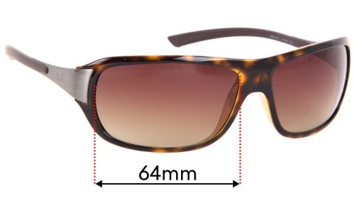 Sunglass Fix Replacement Lenses for Ray-Ban RB4120 - 64mm Wide 