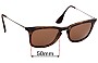 Sunglass Fix Replacement Lenses for Ray-Ban RB4221 - 50mm Wide 