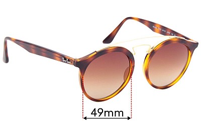 Ray-Ban RB4256 Large Replacement Lenses 49mm wide 