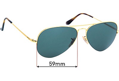Ray-Ban RB6589 Replacement Lenses 59mm wide 