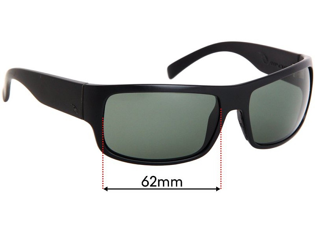 Sunglass Fix Replacement Lenses for Rip Curl Raglan - 62mm Wide Sunglass Fix Replacement Lenses for Rip Curl Raglan - 62mm Wide