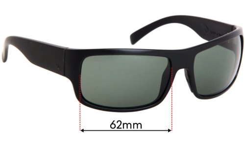 Sunglass Fix Replacement Lenses for Rip Curl Raglan - 62mm Wide Rip Curl Raglan Replacement Lenses 62mm wide
