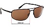 Sunglass Fix Replacement Lenses for Serengeti Mazzo - 63mm Wide 