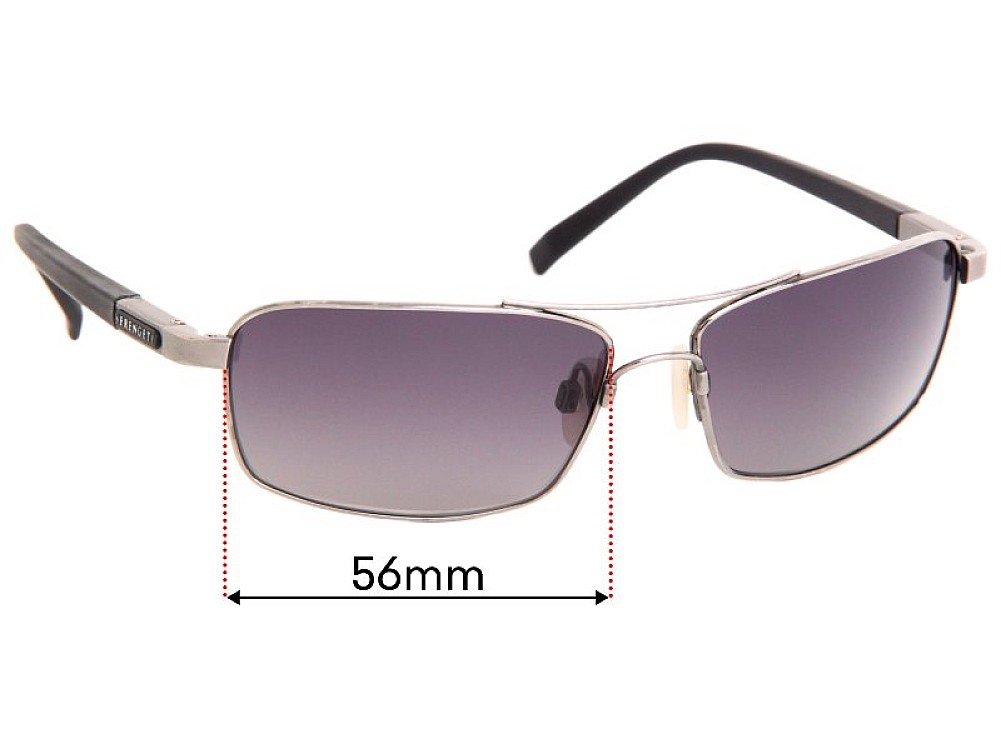 Sunglass Fix Lentes de Repuesto para Serengeti Pareto - 56mm Wide Sunglass Fix Lentes de Repuesto para Serengeti Pareto - 56mm Wide