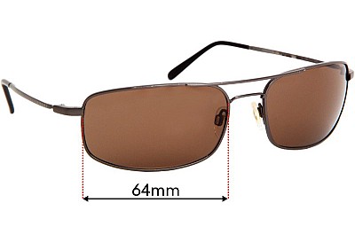 Serengeti Square Aviator Replacement Lenses 64mm wide 