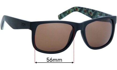Sunglass Fix Ersatzgläser für Sin Riot - 56mm Wide 