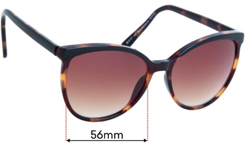 Sunglass Fix Ersatzgläser für Specsavers Salcombe Sun Rx - 56mm Wide 