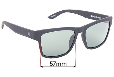 Spy Optic Haight 2 Replacement Lenses 57mm wide 