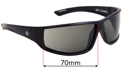 Spy Optic Jackman Lentilles de Remplacement 70mm wide 