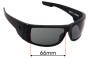 Sunglass Fix Replacement Lenses for Spy Optic Konvoy - 66mm Wide 