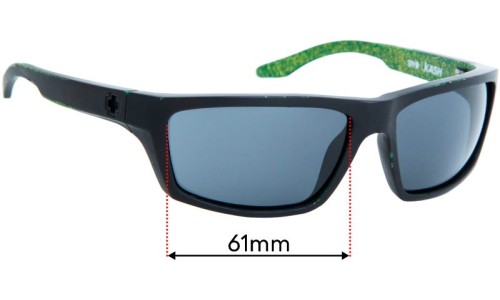 Spy Optic Kash Replacement Lenses 61mm wide 