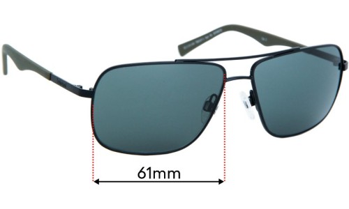 Sunglass Fix Ersatzgläser für Timberland TB9107 Sun RX - 61mm Wide 