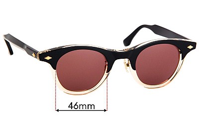 Timeworn Clothing Co. Boston Replacement Lenses 46mm wide 