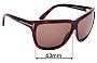 Sunglass Fix Lentilles de Remplacement pour Tom Ford Dahlia TF127 - 63mm Wide 