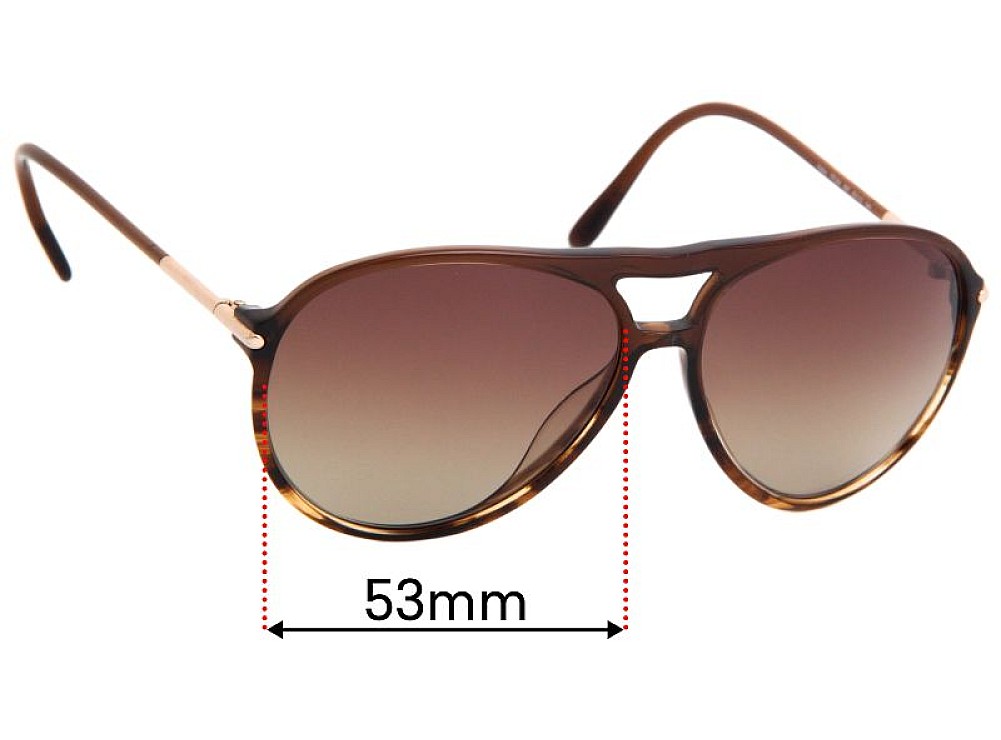 Sunglass Fix Ersatzgläser für Tom Ford Matteo TF254 - 59mm Wide Sunglass Fix Ersatzgläser für Tom Ford Matteo TF254 - 59mm Wide