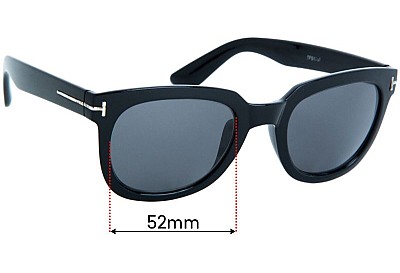 Tom Ford TF5179-F Lentilles de Remplacement 52mm wide 