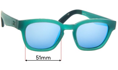 Sunglass Fix Ersatzgläser für Toms Bowery - 51mm Wide Sunglass Fix Ersatzgläser für Toms Bowery - 51mm Wide