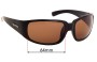 Sunglass Fix Replacement Lenses for Ugly Fish High Tide - 64mm Wide 