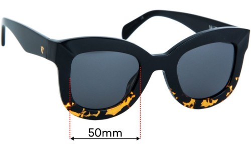 Sunglass Fix Replacement Lenses for Valley Belgrade - 50mm Wide 