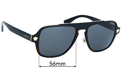Versace MOD 2199 Replacement Lenses 56mm wide 