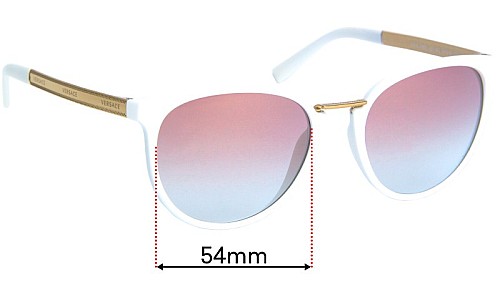 Sunglass Fix Ersatzgläser für Versace MOD 4366 - 54mm Wide 