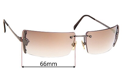 Versace MOD N29  Replacement Lenses 66mm wide 