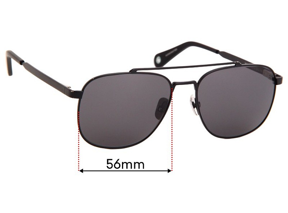 Sunglass Fix Lentes de Repuesto para Vilebrequin Auto - 56mm Wide Sunglass Fix Lentes de Repuesto para Vilebrequin Auto - 56mm Wide