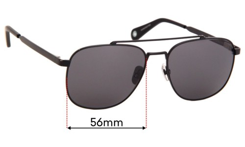 Sunglass Fix Lentes de Repuesto para Vilebrequin Auto - 56mm Wide Sunglass Fix Lentes de Repuesto para Vilebrequin Auto - 56mm Wide