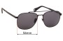 Sunglass Fix Lentes de Repuesto para Vilebrequin Auto - 56mm Wide 